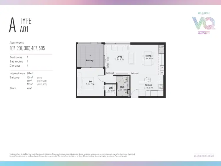 Floorplan of Homely apartment listing, 407/660 Albany Highway, Victoria Park WA 6100