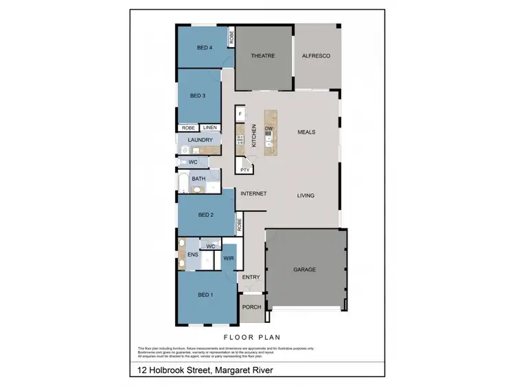 Floorplan of Homely house listing, 12 Holbrook Street, Margaret River WA 6285