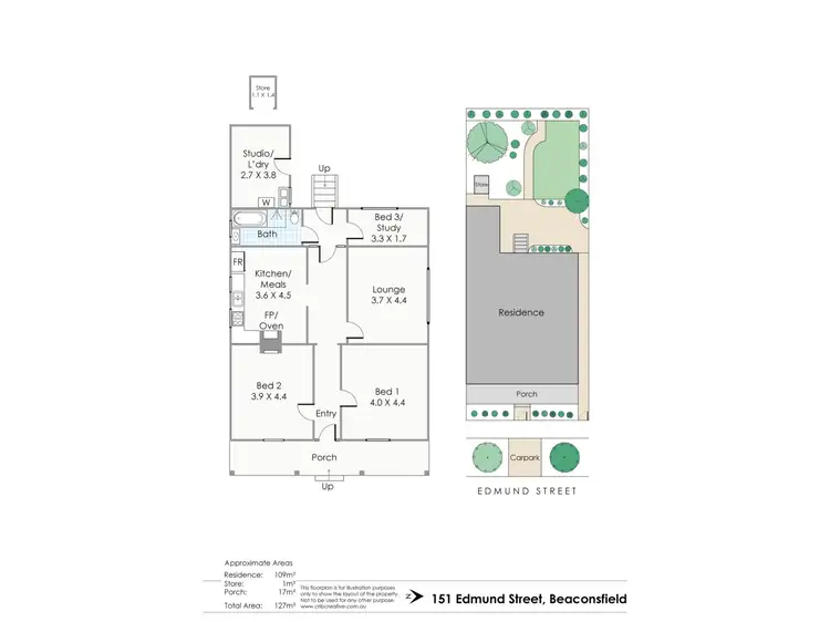 Floorplan of Homely house listing, 151 Edmund Street, Beaconsfield WA 6162
