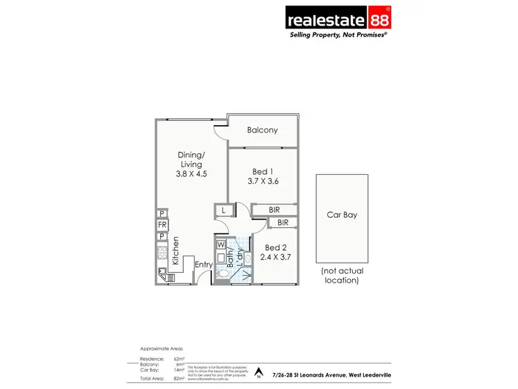 Floorplan of Homely apartment listing, 7/26-28 St Leonards Avenue, West Leederville WA 6007