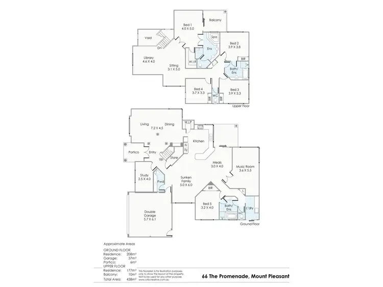 Floorplan of Homely house listing, 66 The Promenade, Mount Pleasant WA 6153