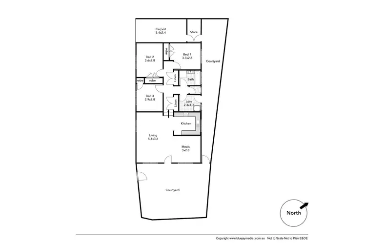Floorplan of Homely villa listing, 1/2 Gibbon Street, Mosman Park WA 6012