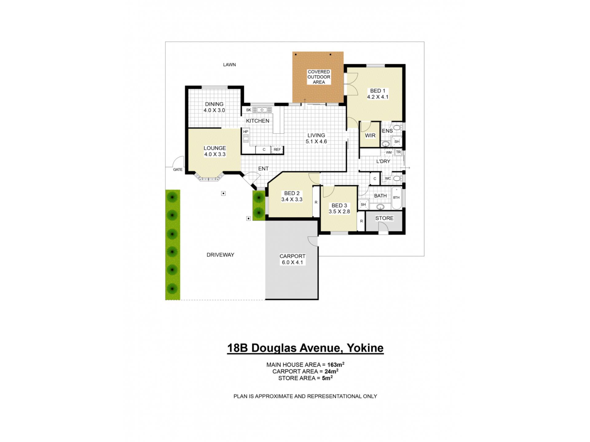 Floorplan of Homely house listing, 18B Douglas Avenue, Yokine WA 6060