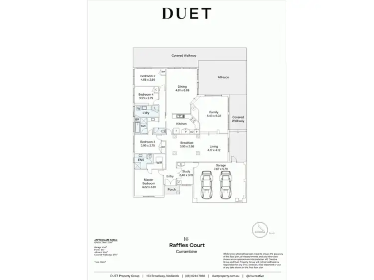 Floorplan of Homely house listing, 16 Raffles Court, Currambine WA 6028
