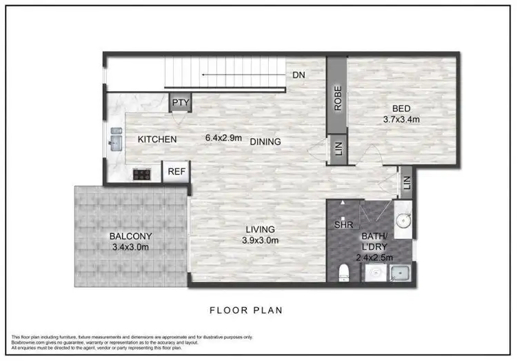 Floorplan of Homely apartment listing, 10/22-24 Tenth Avenue, Maylands WA 6051