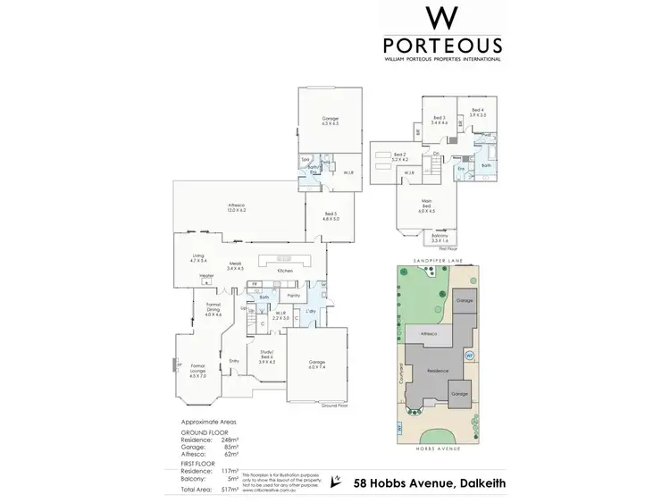 Floorplan of Homely house listing, 58 Hobbs Avenue, Dalkeith WA 6009