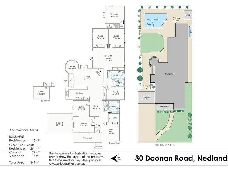 Floorplan of Homely house listing, 30 Doonan Road, Nedlands WA 6009