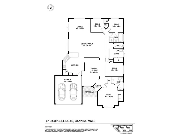 Floorplan of Homely house listing, 67 Campbell Road, Canning Vale WA 6155