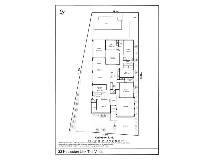Floorplan of Homely house listing, 33 Kedleston Link, The Vines WA 6069