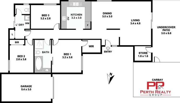 Floorplan of Homely house listing, 3/422 Hector Street, Yokine WA 6060