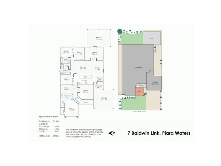 Floorplan of Homely house listing, 7 Baldwin Link, Piara Waters WA 6112