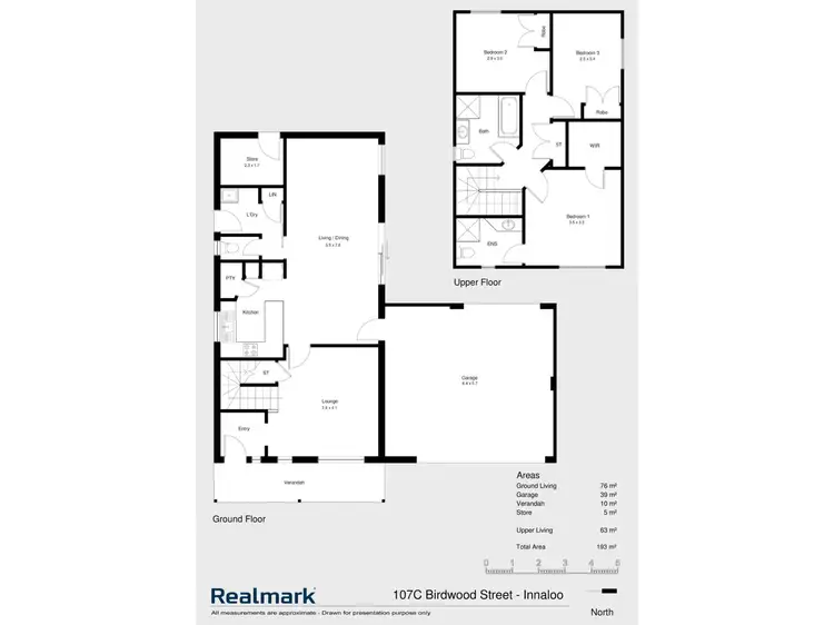 Floorplan of Homely townhouse listing, 107C Birdwood Street, Innaloo WA 6018
