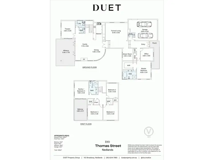 Floorplan of Homely house listing, 100 Thomas Street, Nedlands WA 6009