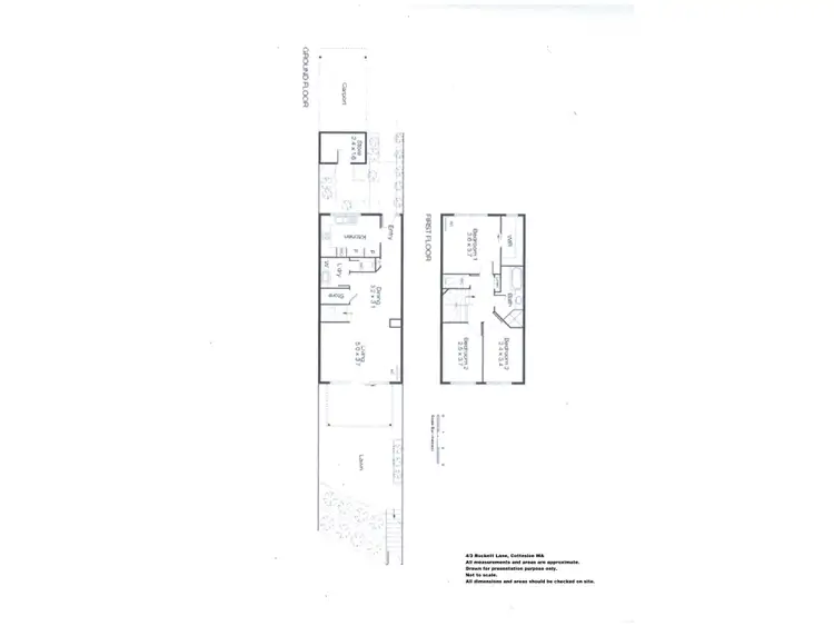Floorplan of Homely townhouse listing, 4/3 Rockett Lane, Cottesloe WA 6011
