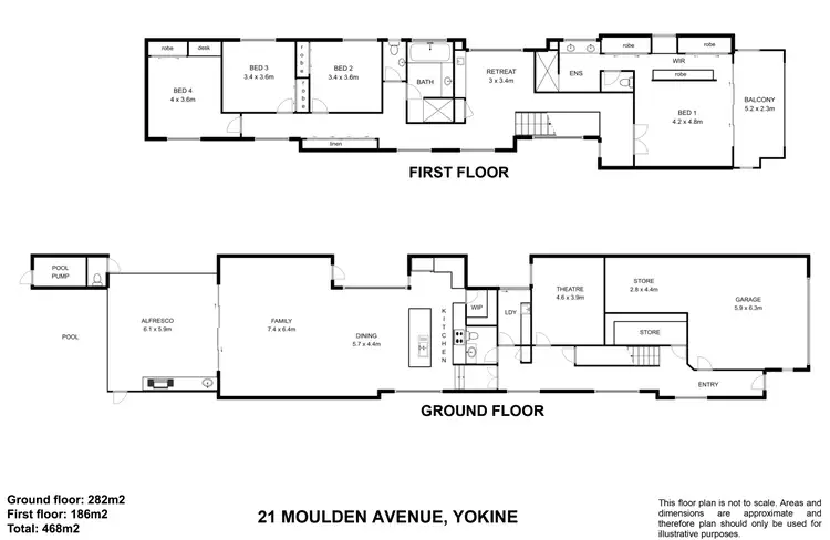 Floorplan of Homely house listing, 21 Moulden Avenue, Yokine WA 6060