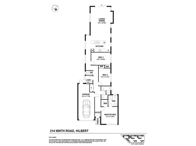Floorplan of Homely house listing, 214 Ninth Road, Hilbert WA 6112