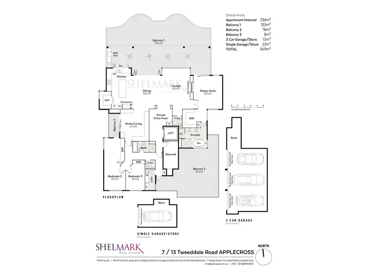 Floorplan of Homely apartment listing, Apt. 7/13 Tweeddale Road, Applecross WA 6153