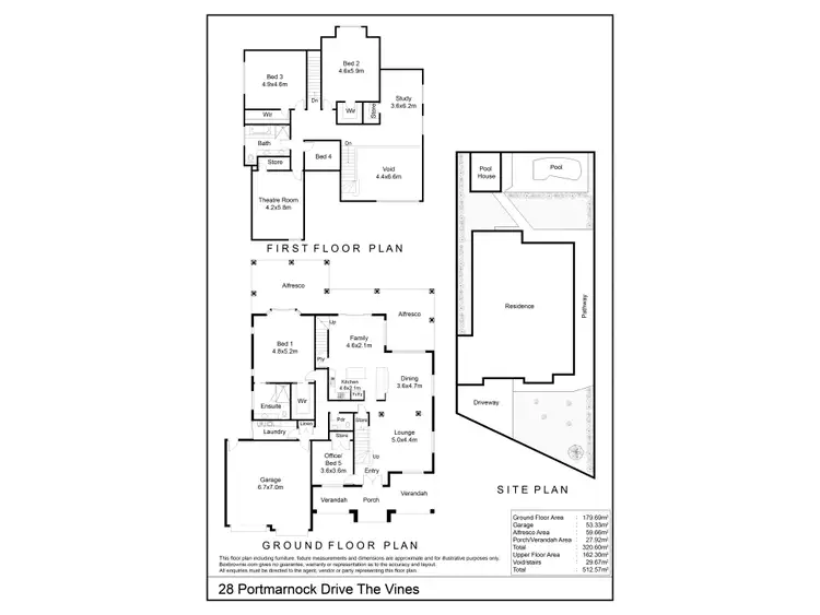 Floorplan of Homely house listing, 28 Portmarnock Drive, The Vines WA 6069