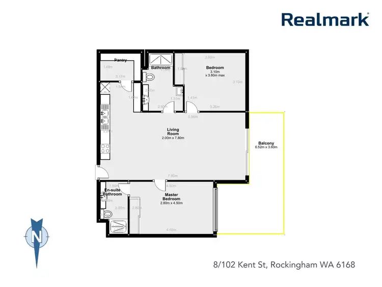 Floorplan of Homely apartment listing, 8/102 Kent Street, Rockingham WA 6168