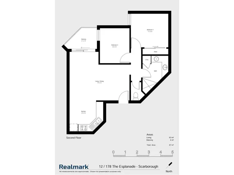 Floorplan of Homely apartment listing, 12/178 The Esplanade, Scarborough WA 6019