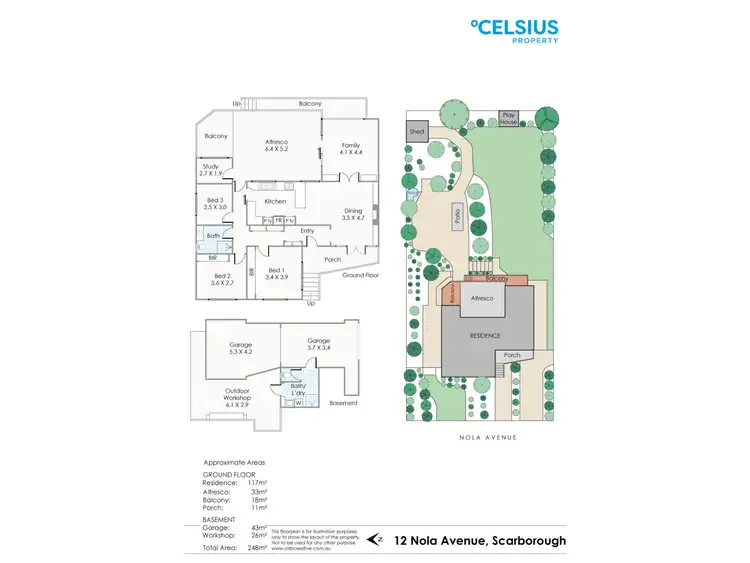 Floorplan of Homely house listing, 12 Nola Ave, Scarborough WA 6019