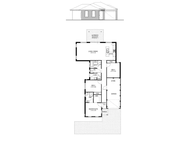 Floorplan of Homely house listing, Lot 5, 17 Sunridge Close, Caversham WA 6055