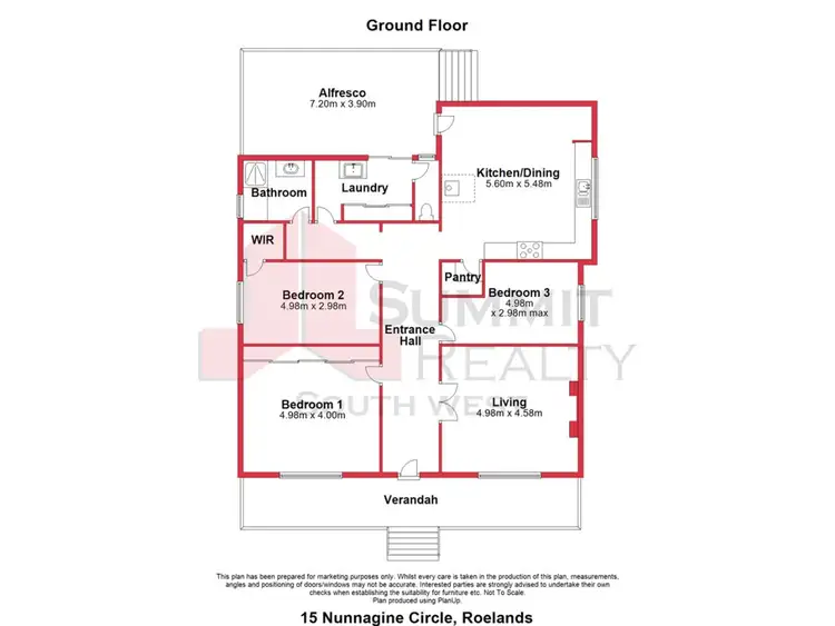 Floorplan of Homely house listing, 15 Nunnagine Circle, Roelands WA 6226