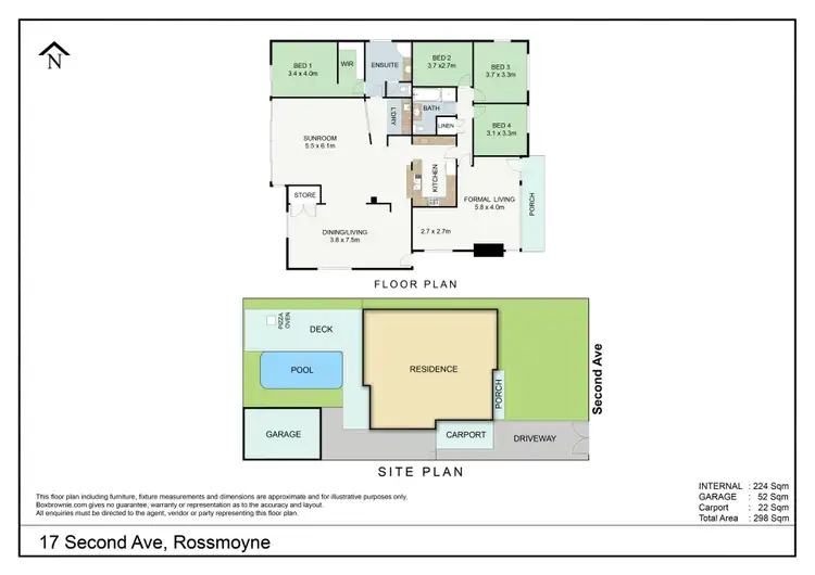 Floorplan of Homely house listing, 17 Second Avenue, Rossmoyne WA 6148