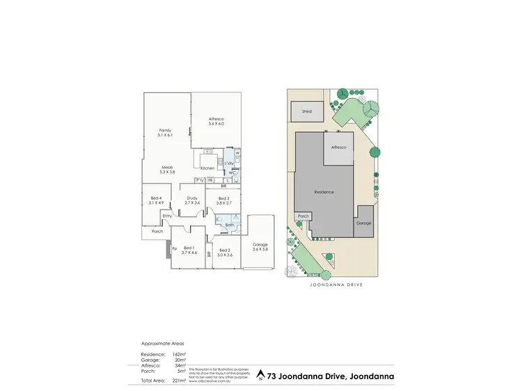 Floorplan of Homely house listing, 73 Joondanna Drive, Joondanna WA 6060