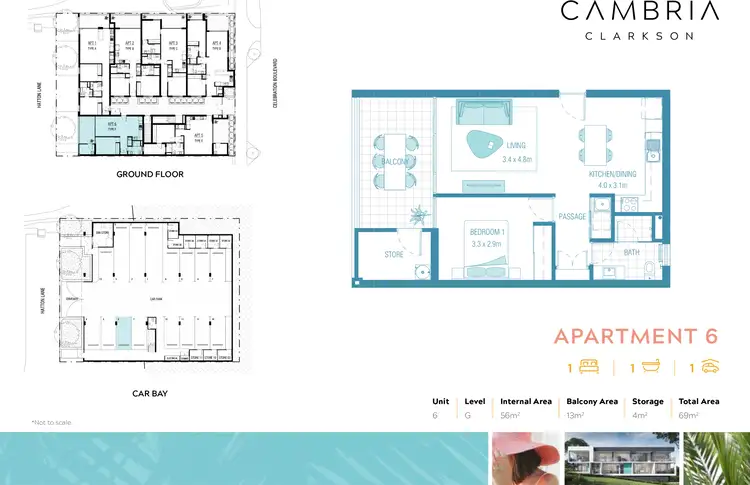 Floorplan of Homely apartment listing, Apt 6, 144 Celebration Boulevard, Clarkson WA 6030