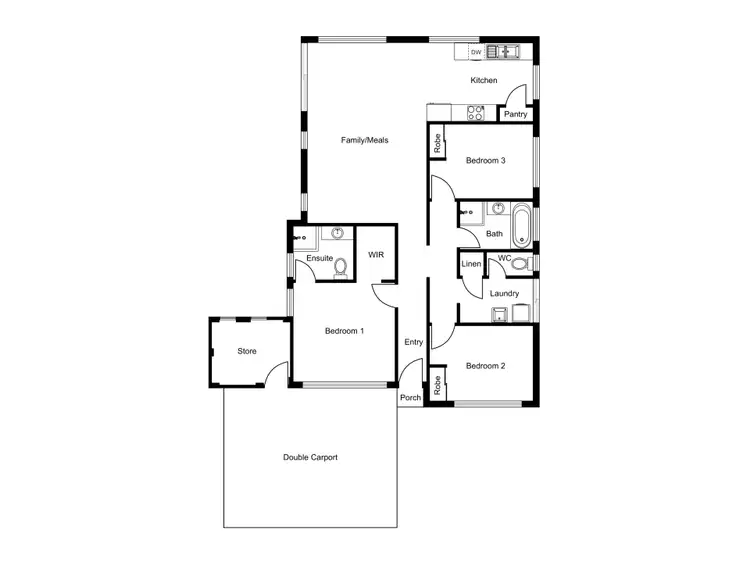 Floorplan of Homely house listing, 2A Stockton Way, Dalyellup WA 6230