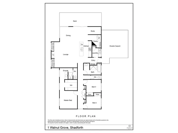 Floorplan of Homely house listing, 1 Walnut Grove, Denmark WA 6333