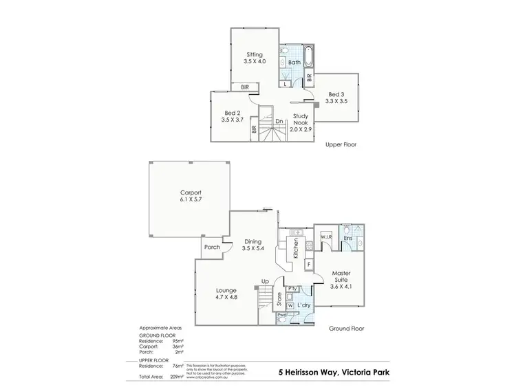 Floorplan of Homely house listing, 5 Heirisson Way, Victoria Park WA 6100