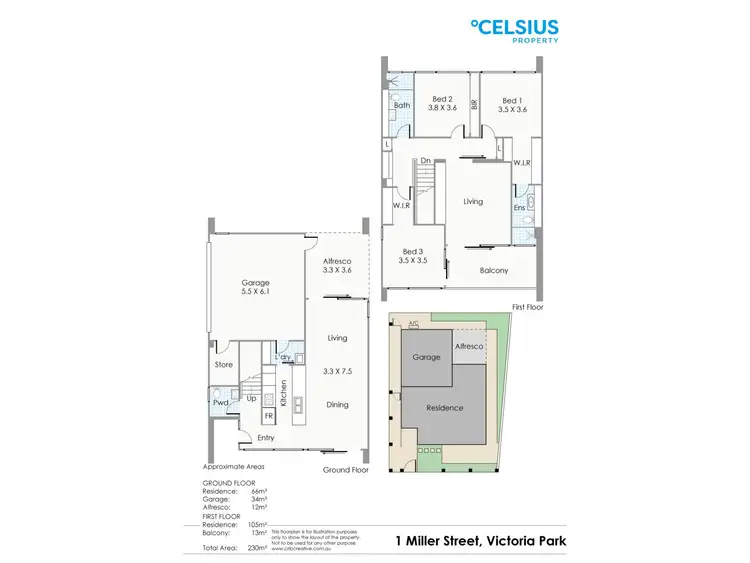 Floorplan of Homely house listing, 1 Miller Street, Victoria Park WA 6100