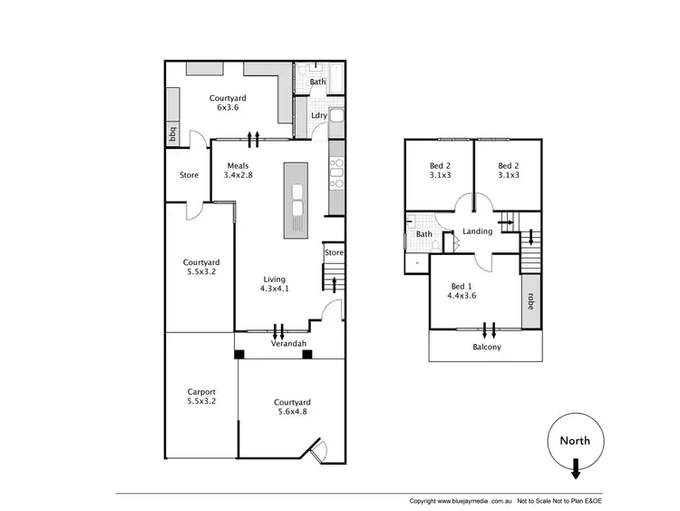 Floorplan of Homely townhouse listing, 5/10 Fraser Street, East Fremantle WA 6158