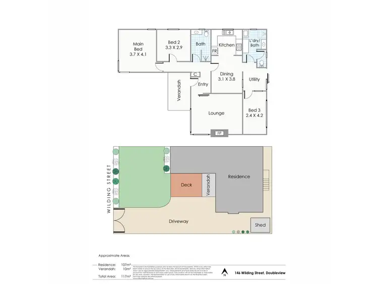 Floorplan of Homely house listing, 146 Wilding Street, Doubleview WA 6018