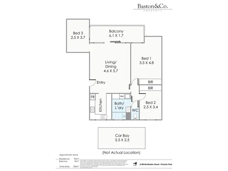 Floorplan of Homely apartment listing, 2/48 McMaster Street, Victoria Park WA 6100