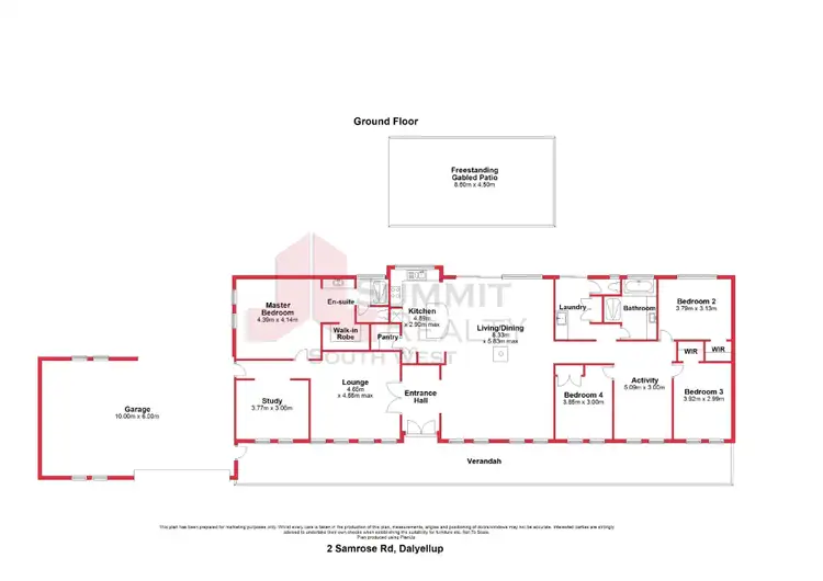 Floorplan of Homely house listing, 2 Samrose Road, Dalyellup WA 6230