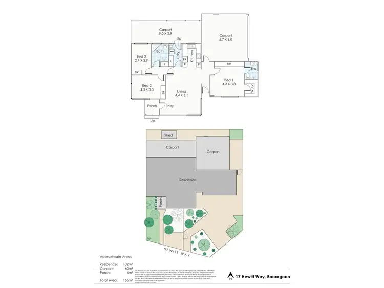 Floorplan of Homely house listing, 17 Hewitt Way, Booragoon WA 6154