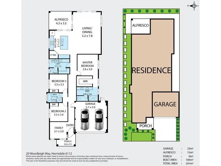 Floorplan of Homely house listing, 20 Woodleigh Way, Harrisdale WA 6112