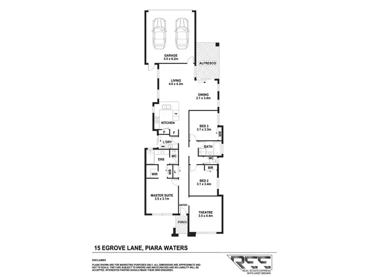 Floorplan of Homely house listing, 15 Egrove Lane, Piara Waters WA 6112