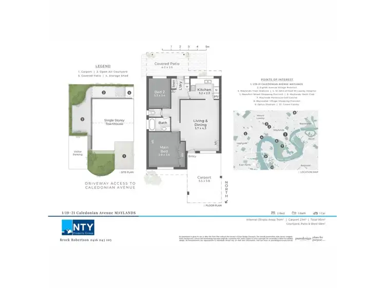 Floorplan of Homely villa listing, 1/19-21 Caledonian Avenue, Maylands WA 6051