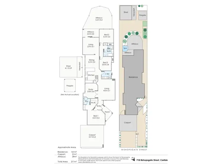 Floorplan of Homely house listing, 71B Bishopsgate Street, Carlisle WA 6101