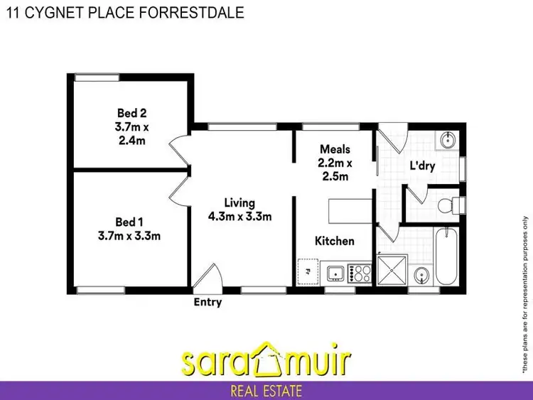 Floorplan of Homely house listing, 11 Cygnet Place, Forrestdale WA 6112