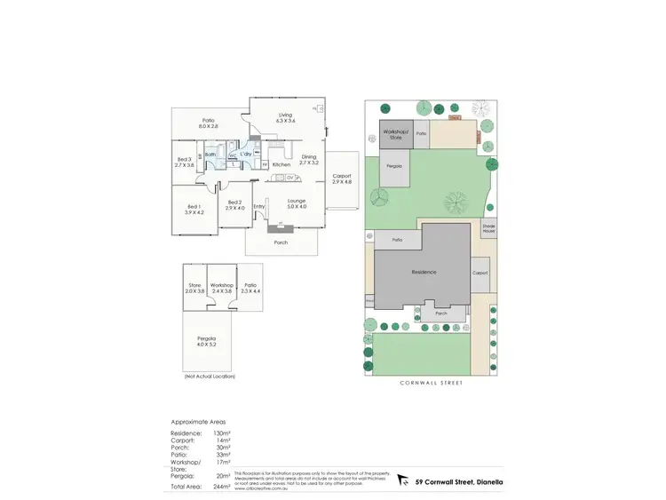 Floorplan of Homely house listing, 59 Cornwall St, Dianella WA 6059
