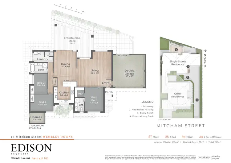 Floorplan of Homely house listing, 7A Mitcham Street, Wembley Downs WA 6019