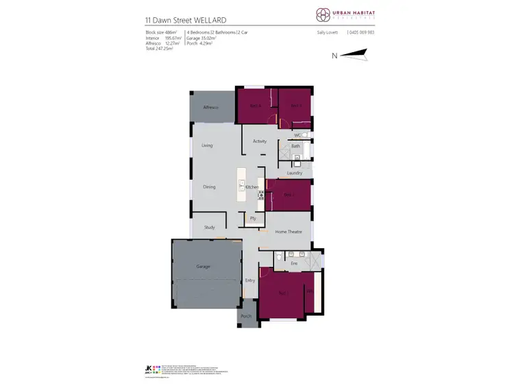 Floorplan of Homely house listing, 11 Dawn Street, Wellard WA 6170