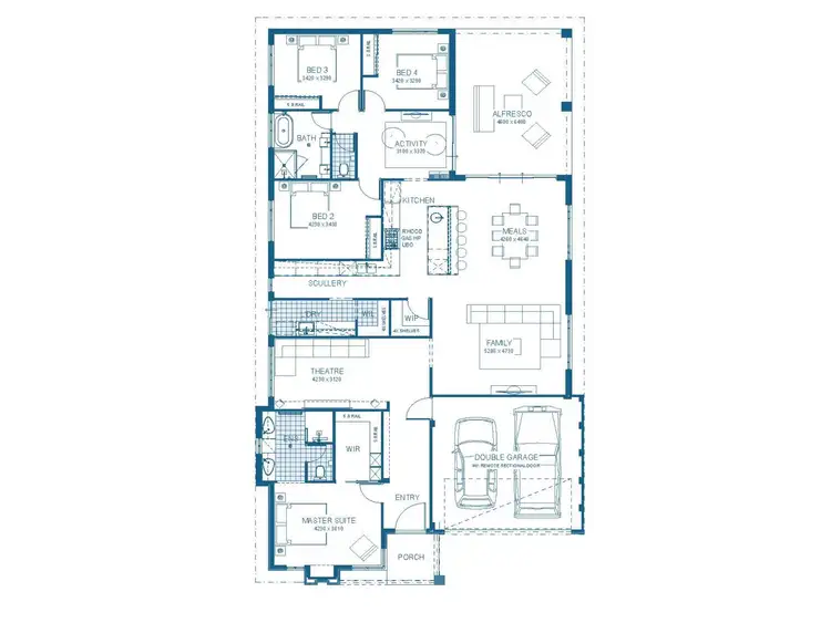 Floorplan of Homely house listing, 77 Burleigh Drive, Burns Beach WA 6028