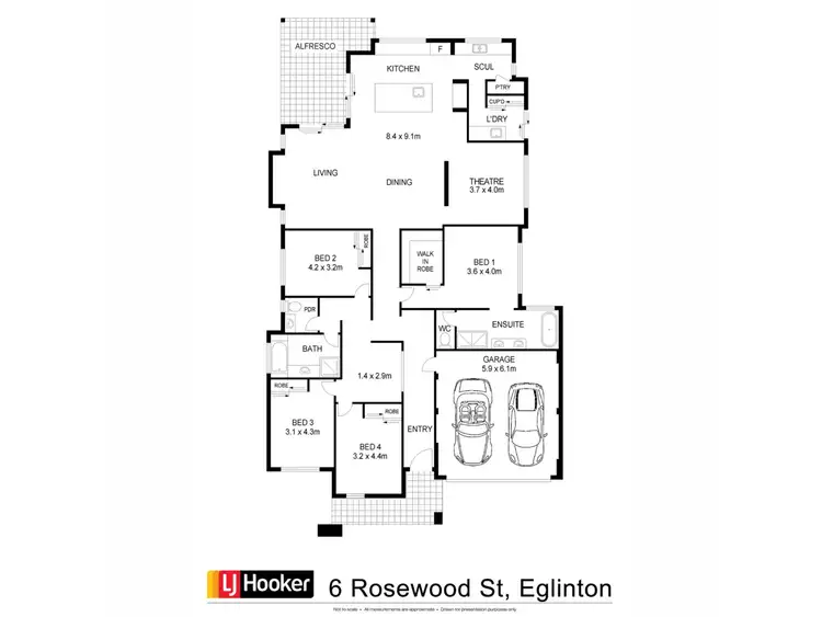Floorplan of Homely house listing, 6 Rosewood Street, Eglinton WA 6034