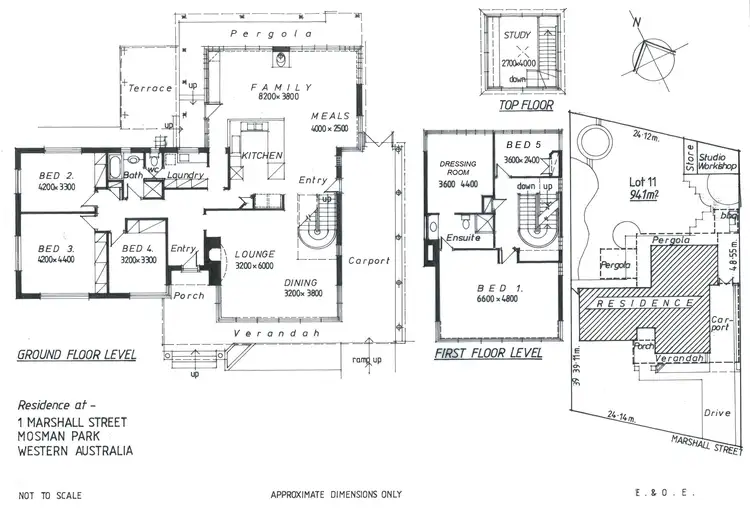 Floorplan of Homely house listing, 1 Marshall Street, Mosman Park WA 6012